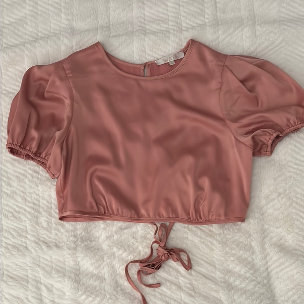 Perfect Pink Cropped Blouse - Picture 4 of 13